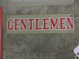 GENTLEMEN Sign - 14