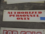 AUTHORIZED PERSONNEL Signs - 14