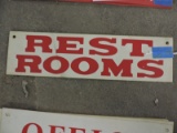 RESTROOMS Signs - 14