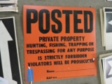 POSTED PRIVATE PROPERTY Sign - 11