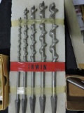 IRWIN 5-Piece Auger Bit Set -- NEW Vintage Old Stock