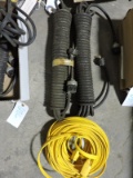 Pair of Extension Cords / S-Type Size 14-2 and Yellow Cord -- NEW