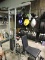 Lat Pull-Down Machine with Leg Extensions, Weights & Accessories