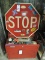 One Metal Full-Sized Stop Sign