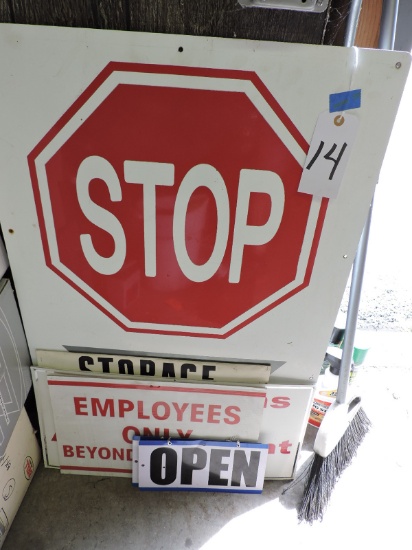 Lot of Various Signs - Various Sizes - See Photo