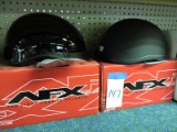 Pair of AFX Helmets - NEW -- XL and Medium (both with boxes)