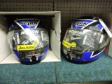 Pair of NOLAN Matching Blue Helmets - NEW - Medium - 1 in Box