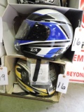 Pair of Motorcycle Helmets - One ZR (LG), One BELL (Small) - NEW