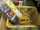 Rope, Extension Cords, Caution Tape, 4-Mil Plastic Sheeting