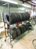 Rolling Tire Storage Rack -- 71