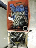 Lot of Coil Springs -- Approx 15 & Box of Wire Harnesses + Random Parts