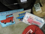 Lot of 3 Faux Vintage Signs: Cadillac, Snap-on, Chevrolet - METAL - NEW