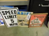 Vintage FIRESTONE TIRES - Racing Ad / Ariel Sign / 5 MPH Sign