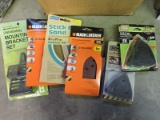 Lot of Sanding Sheets and a Univeral Mounting Bracket Set - NEW