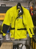 AEROSTITCH Darien Hi-Vis Yellow Jacket & Black Pants - Men's Size Large