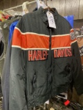 Harley Davidson Race Team Jacket - NEW - Size L - Orange/Black