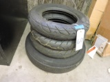 Lot of 3 Mini-Bike Tires and 1 NEW Trailer Tire - See Photos