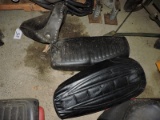 Lot of 2 Motorcycle Seats and 1 Seat Pad - See Photo