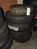 Lot of 5 Tires - One is a Donut Spare - 2 Appear NEW - See Photos