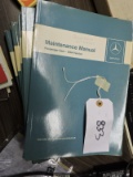 Lot of 5 Vintage MERCEDES-BENZ Maintenance Manuals - Mint Condition