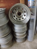 Lot of 4 Chrome Light-Weight Wheels by Chrome Racing Wheels -- See Photos