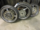 YAMAHA R1 Rims with Tires / USED / 2 Fronts, 1 Rear