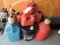 Lot of 6 Plastic Gas Containers & 5-Gallon Bucket