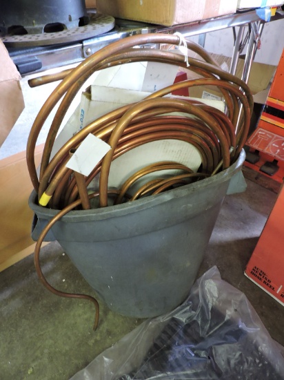 Bucket of Copper Tubing