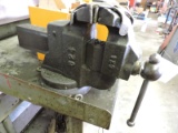 Vise and Metal Table