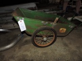 Small Vintage JOHN DEERE Garden Cart - Very Rusted