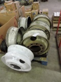 Lot of 6 Commercial Truck Rims / Wheels -- 22.5