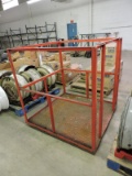 Large Man-Lift Cage - Solid Steel -- for use with forklift