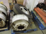 Lot of 3 Commercial Truck Rims / Wheels -- 22.5