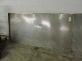 Sheet of Diamond Plate Aluminum Flooring / Raised Sides - 92
