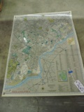Large WALL MAP - City of Philadelphia - Laminated