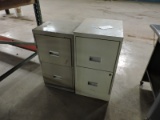 Pair of 2-Drawer Steel Filing Cabinets