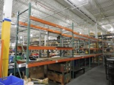 4-Section Pallet Racking - 11 Shelves Total - 38' Long X 12' Tall X 3.5' Wide