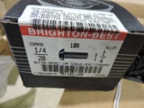 2 Cases Brighton-Best 1/4 1 1/4 Button Socket Cap Bolts BRAND NEW