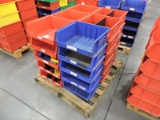 Large & Assorted Small Stackable Part Storage Bins - Approx. 30+