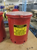 Justrite Oily Waste Can Model 09300 10 Gallon