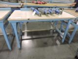 Work Place Work Bench With Up Rights  60