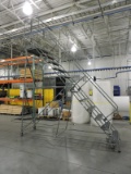 BRAND NEW Rolling Warehouse LADDER / WORK PLATFORM - 10 FT