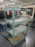 4 Shelf Rolling Industrial Cart - 60