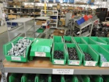 Large Assortment of SHOULDER SCREWS & HEX NUTS with 32 Parts Bins