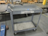 Small Steel Rolling WAREHOUSE CART 2-Level -- 34
