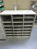Steel Office Paper Sorting Shelf Unit - 20 Spaces - 33