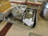 5 Assorted Stainless Steel Serving Pans