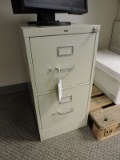 Steel 2-Drawer File Cabinet - Tan - 29