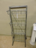 4-Level Rolling Snack Display / Steel with Wheels