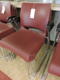 4 Plastic Waiting Room / Cafeteria Chairs - 33